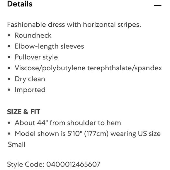 Milly Striped Elbow Sleeve Midi Dress - Picture 3 of 10